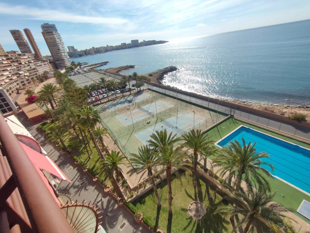 Very Lightful Apartment. Incredible Sea Views. Big Terrace, Swimming Pool. Ac. Very Close To Alicante City Center. Exteriör bild