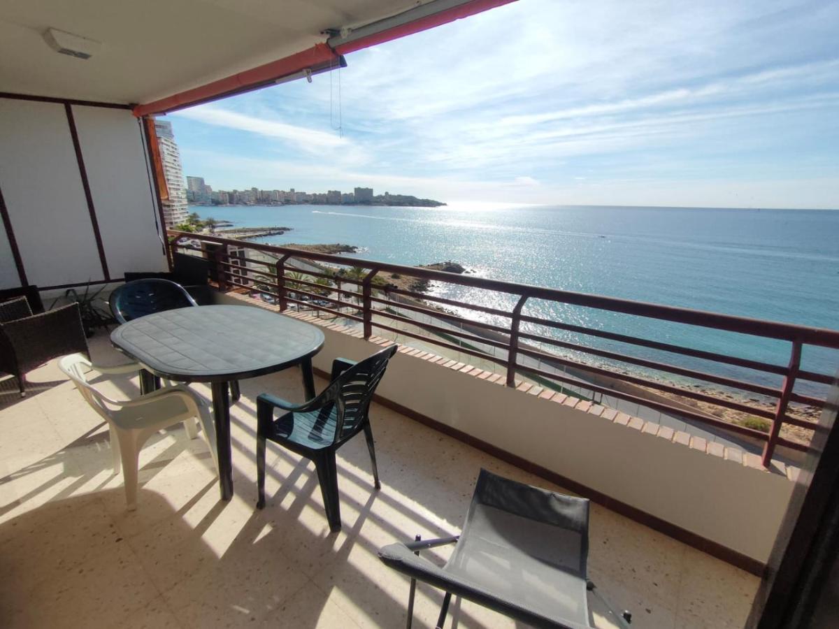 Very Lightful Apartment. Incredible Sea Views. Big Terrace, Swimming Pool. Ac. Very Close To Alicante City Center. Exteriör bild