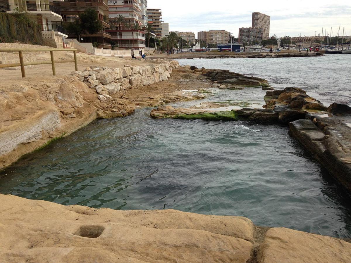 Very Lightful Apartment. Incredible Sea Views. Big Terrace, Swimming Pool. Ac. Very Close To Alicante City Center. Exteriör bild
